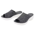thumbnail image 3 of Womens Orthopedic Platform Slides Sandals with Arch Support Ladies Comfortable Walking Open Toe Plantar Fasciitis Slip On for Summer, 38, 3 of 5