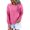 Hot Pink, variant on Vedolay Hoodies for Women Women's 2023 Puff Long Sleeve Sweatshirts Crewneck Loose Tunic 2023 Pullover Tops,Black L