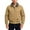 Khaki, variant on hoksml Men's Solid Color Retro Motorcycle Jacket Fleece-Lined Casual Zip-Up Coat with Pockets Plus Size Available M-5XL