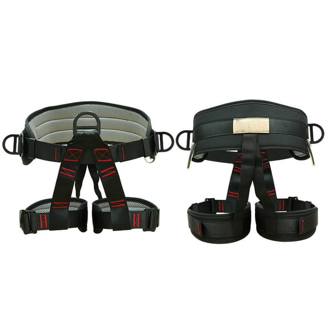 Rappelling Harness,Half Body Harness Forged Climbing Harness Waist Safety Harness Seamless Integration