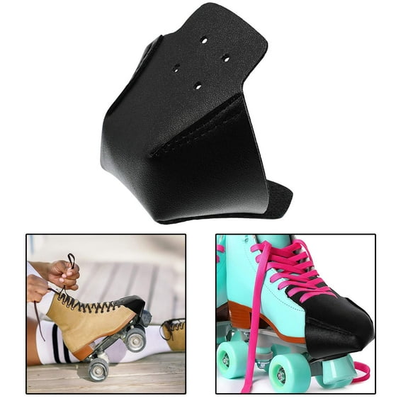 Toe Cap Guards Protectors, Leather Roller Skate Cap Protectors, Toe Caps Artificial Leather Roller Skate Cap Protectors for Roller Skates
