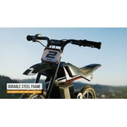 Razor Dirt Rocket MX125 - Black, 12V Electric-Powered Miniature Dirt Bike, for Child 5+