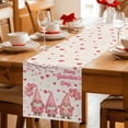 thumbnail image 5 of Galentine's Day Table Runner 70 Inches, Farmhouse Gnomes Love Balloon Tree Bed Runner Dresser Scarves Tabletop for Indoor Outdoor Parties/Ceremony/Banquet, 13" x 70", 5 of 9