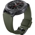 thumbnail image 1 of Correa de repuesto para Samsung Gear S3 de silicona, 22 mm, color verde caqui, 1 of 1