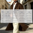 thumbnail image 4 of NOLVAREN Men's Long Trench Coat, Water-Repellent Button Front Jacket with Peak Lapel, Lining and Exterior Pockets for Casual and Work Wear S - 3XL, 4 of 8
