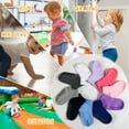 thumbnail image 5 of ELUTONG Toddler Socks, 12 Pack Boys Girls Non Slip Socks with Grippers for Kids Age 1-7, 5 of 6