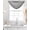 White Light Gray Black, variant on Pink Orange Boho Sheer Waterfall Valance Curtains for Window, Vintage Ethnic Tribe Abstract Art Rod Pocket Sheer Topper Swag Curtains for Living Room, Kitchen 38.5"W x 47.2"L, 2 Panels