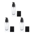 thumbnail image 3 of ifundom 3Pcs Glass Foundation Bottles Empty Lotion Bottles Refillable Bottles with Press Pump, 3 of 3