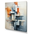 thumbnail image 2 of Designart "Colorful Mid Century modern Architectures I" Abstract Canvas Art Print, 2 of 5