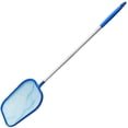 thumbnail image 1 of Skimmer para piscina de grado económico con poste resistente incluido para piscinas elevadas y enterradas, bolsa de malla fina que elimina todos los desechos, 1 of 5