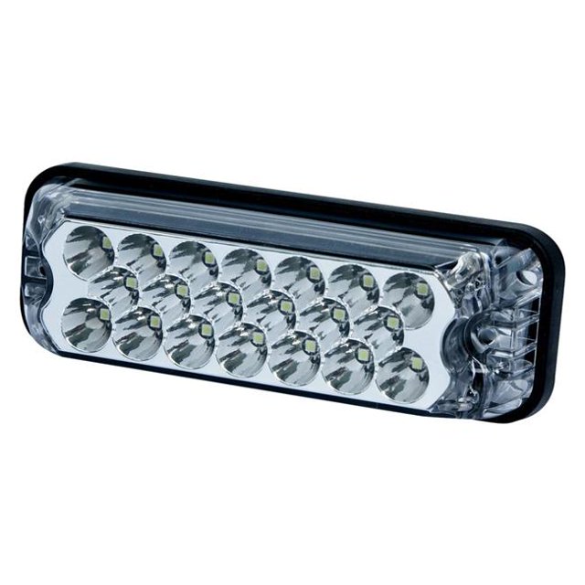 Ecco Safety Group ECC3811R Directional LED Rectangular Surface Mount 12-24VDC 7 Flash Patterns - Red