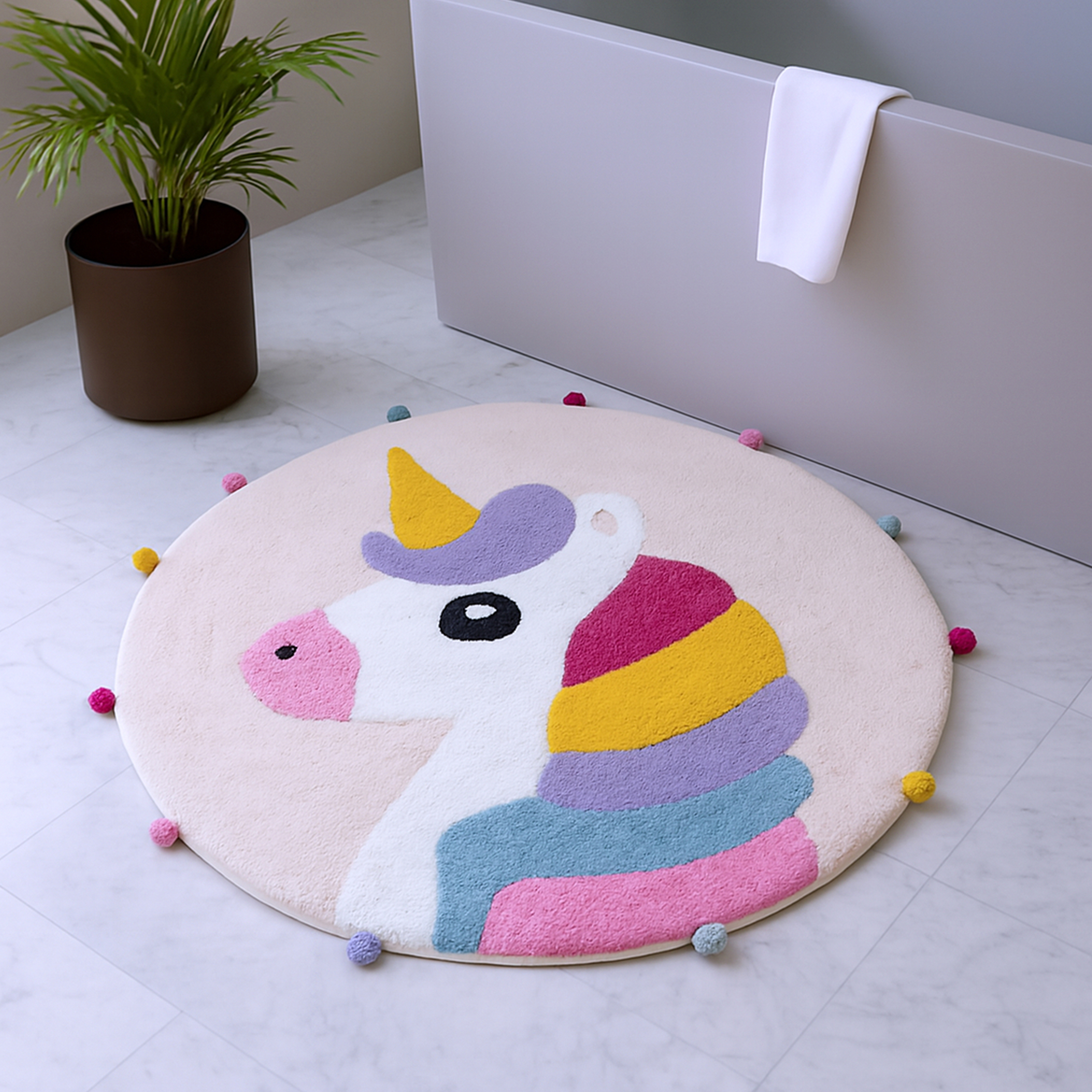 Calloway Mills 1140332 Round Unicorn 32"