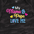 thumbnail image 4 of Inktastic My Mama and Papa Love me with Hearts Boys or Girls Baby Bodysuit, 4 of 5