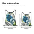 thumbnail image 2 of Xecao Game All Day Pattern Sports Drawstring Backpack - String Swim Gym Bag with Wet Proof Pocket for Women&Men-Small, 2 of 6