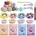 thumbnail image 2 of Flower crochet coaster kit | Handmade flower coasters | flower coaster kit |, 2 of 5