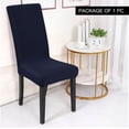 thumbnail image 3 of PiccoCasa Dinning Room Hotel Stretch Chair Cover Removable Slipcover Navy Blue, 3 of 8