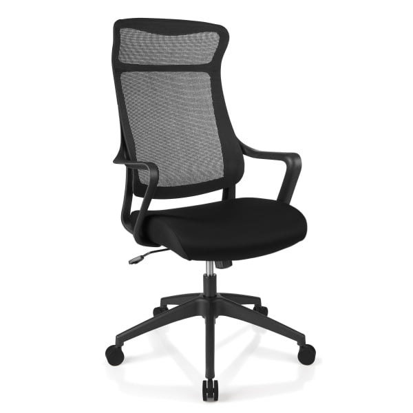 Realspace® Lenzer Mesh High-Back Task Chair, Black - Walmart.com