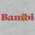 thumbnail image 2 of Men's Bambi Red Large Logo Graphic Tee Athletic Heather Small, 2 of 5