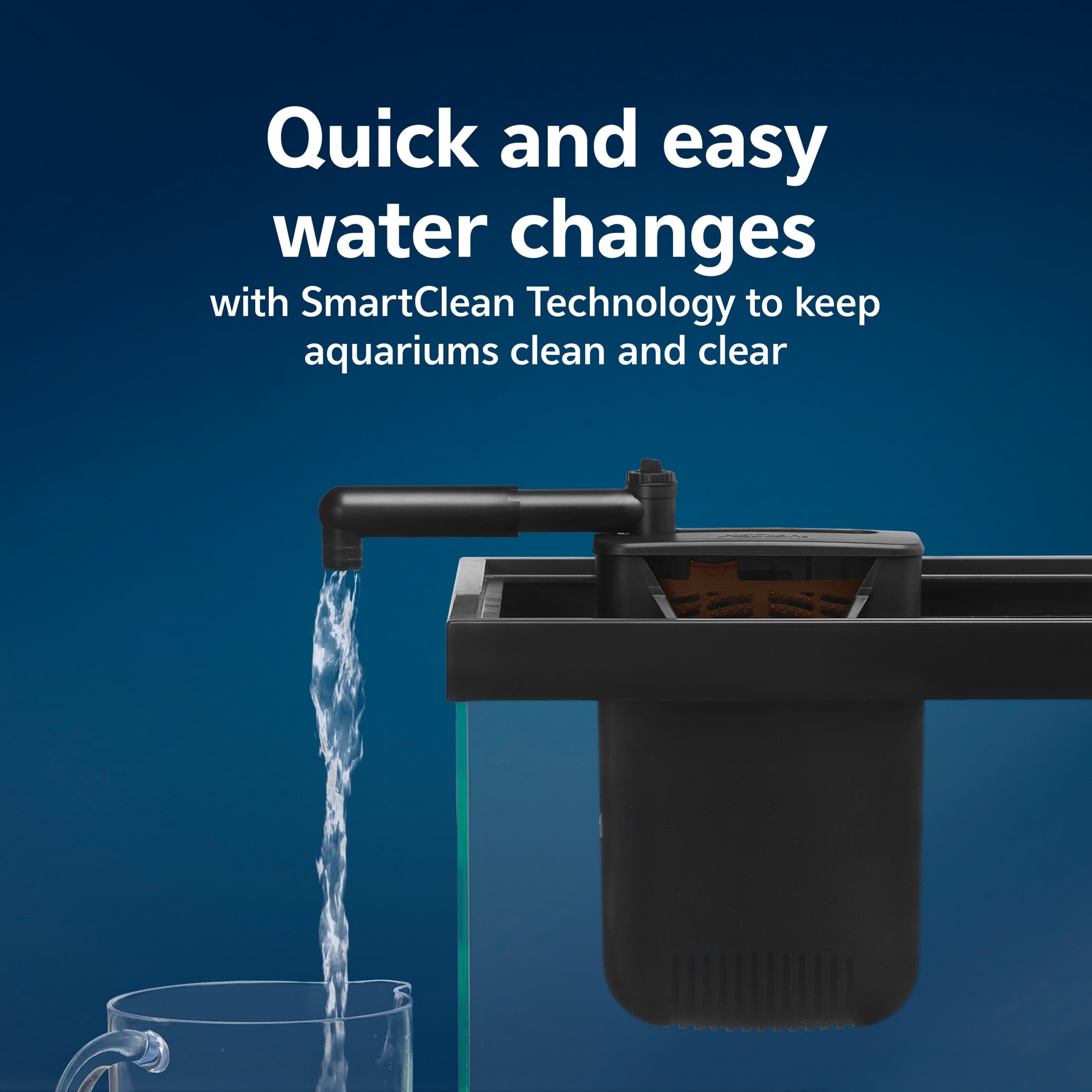 Aqueon QuietFlow Internal Filter with SmartClean Technology Small