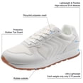 thumbnail image 4 of Ecetana Womens Retro Lace-Up Sneakers Mesh Upper Casual Walking Shoes, 4 of 7