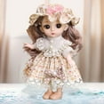 thumbnail image 3 of Hecho a mano princesa bebés BJD niñas bebé hermoso vestido 3D ojos silicona 6 pulgadas Real realista niño cumpleaños regalo juguetes Sunnimix  muñeca de silicona, 3 of 8