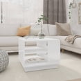 thumbnail image 1 of vidaXL Coffee Table High Gloss White 55x55x43 cm Engineered Wood, 1 of 1