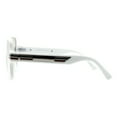 thumbnail image 4 of Men's Designer Fashion Sunglasses Oversized Square UV 400 White, Beige Mirror, 4 of 4