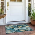 thumbnail image 3 of Dalyn Rugs Machine Washable Indoor/Outdoor Chantille Teal 1'8" x 2'6" Rug, 3 of 7