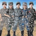thumbnail image 4 of Uniformes de entrenamiento militar para niños, disfraces de fiesta de campamento de verano de camuflaje táctico de combate para niños, trajes del ejército de Halloween para niñas, 4 of 4