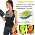 thumbnail image 5 of FITVALEN Women's Workout Waist Trainer Zip Vest Body Shaper with Adjustable Belts Underbust Corset Neoprene Sauna Sweat Suit, 5 of 8
