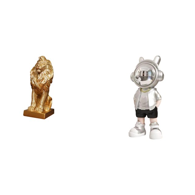 Escultura de león , estatua coleccionable, adorno de mesa, figura decorativa para oficina, hogar, estantería, chimenea, escritorio, cumpleañ