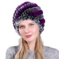 thumbnail image 5 of Winter Hats for Women Winter Warm Scrub Caps Fitness Cotton Liner Fall Fashion Must Have Casual Womens Beanie Purple, 5 of 9