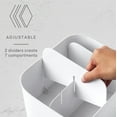 thumbnail image 4 of YouCopia Bac à Collations Réglable, Panier de Rangement Divisé Sans BPA pour Organisation de Cuisine, Taille Unique, Blanc Moucheté, 4 of 4