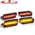 thumbnail image 3 of AJP Distributors Front Amber Rear Red LED Bumper Side Marker Lights Lamps Signal Reflectors Smoke Compatible/Replacement For Audi A7 S7 RS7 C7 2012 2013 2014 2015 2016 2017 2018 12 13 14 15 16 17 18, 3 of 8