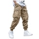 thumbnail image 4 of Pantalones jogger con cintura elástica para hombre - Pantalones deportivos con cordón, múltiples bolsillos, algodón, S-XXXL, actividades al aire libre, 4 of 4