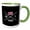 Green/White, variant on 3drose, Hawaii State Abbreviation, Statehood, Flag Art on Black Background., 11oz Magic Transforming Mug
