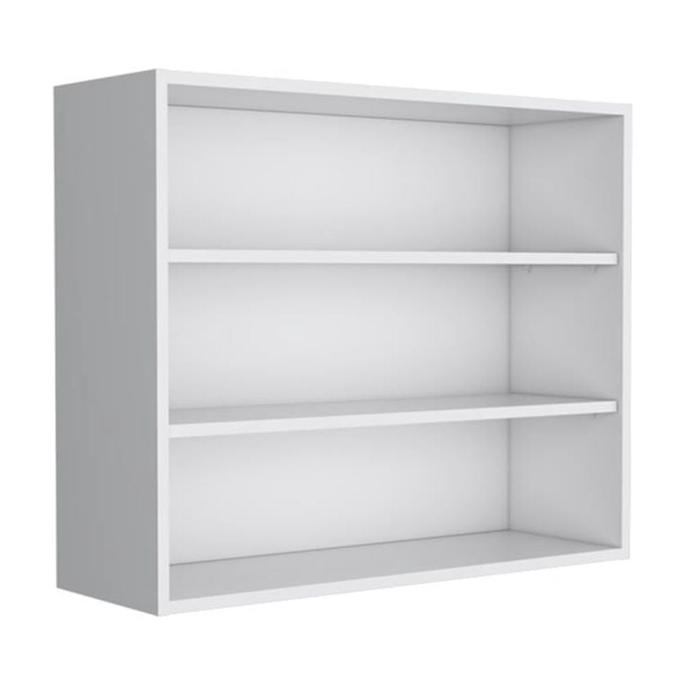 Pemberly Row Contemporary Floating Shelf Engineered Wood White