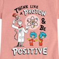 thumbnail image 3 of Cat in the Hat - Think Like Proton Be Positive - Toddler And Youth Girls Short Sleeve Graphic T-Shirt, 3 of 5