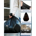 thumbnail image 3 of YIXI-SBest Compostable Trash Bags 8 Gallon Biodegradable Garbage Toilet Bags 40 Counts 2 Rolls Black, 3 of 4