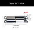 thumbnail image 5 of CIYISON 2pcs Heavy Duty Door Hinge Set Corrosions Resistant Galvanized Steel Door Hinges set for Secure Swing In Home Fixtures, 5 of 9