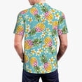 thumbnail image 5 of Rocae Cute Pineapples for Men's Short Sleeve Polo Shirt, Quick Drying Performance Moisture Wicking Sports Men's Golf Shirt 4X-Large, 5 of 9