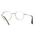 thumbnail image 3 of Clear Lens Glasses Vintage Fashion Round Oval Metal Frame UV400 Gold Black, 3 of 4
