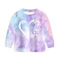 thumbnail image 6 of KPOPLK Little Girls Outfits 2 Piece Toddler Long Sleeve Sweatshirt Leggings Pants Fall Winter Clothing Set 1-7 Years Size 2-3 Years, 6 of 9