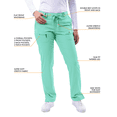 thumbnail image 4 of Adar Pro Scrubs pour Femmes - Pantalon de Yoga Skinny Leg, 4 of 8