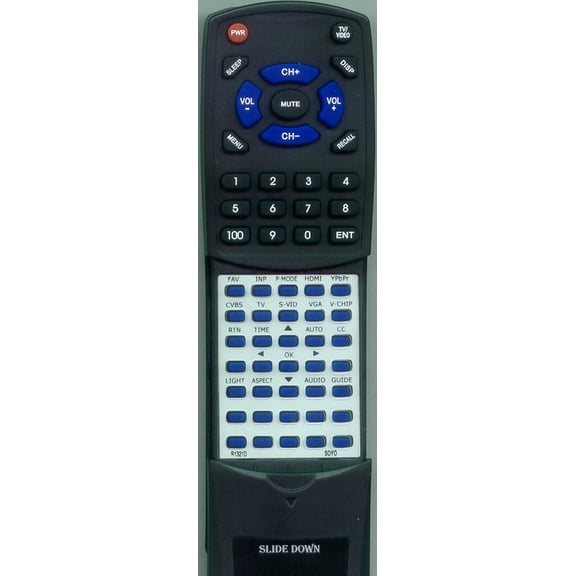 Replacement Remote for SOYO R-1321D, R1321D, RTR1321D, R1321D SOYO, GVTL3718AB, MTSYTPT4218AB, MTSYTPT3727AB, SYTPT3218AB, GVTL4218AB, GVTL4218AB HDM