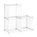 thumbnail image 3 of Rubbermaid 3 Piece Storage Wire Stackable Cube Set, Easy Assemble, White, for Closet/Bookshelf/Toys Multi-Use Home Organizer, 3 of 10