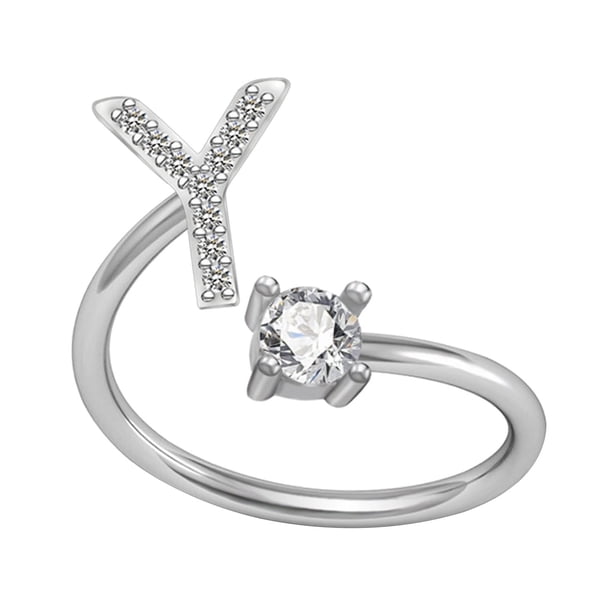 Xihbxyly Collar con El Alfabeto de Moda, Elegante Colgante de Letras de Cobre con Incrustaciones de Diamantes de Imitación, Accesorio Ajustable, Regalo de Boda, Ideal para Mamás, Novias y Amigas.