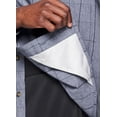 thumbnail image 5 of Avalanche Men's Stretch Woven Plaid Button Up Shirt With Zipper Pocket, 5 of 5