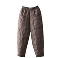 thumbnail image 2 of Ofreoo Womens Casual Wide Leg Pants High Waisted Solid Color Comfortable Skin Friendly Warm And Plush Thick Loose Casual Cotton Pants, 2 of 9