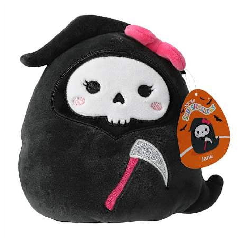 Squishmallow Halloween Plush – Jana Cat Sugar Skull, 8 Inch, Super Soft Stuffed Animal